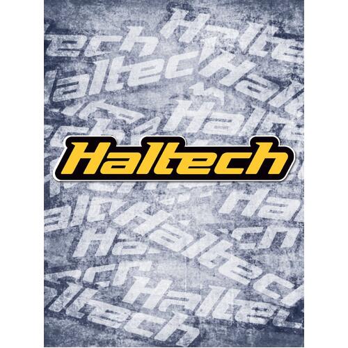 Haltech Merchandise, Logo Colour Sticker - Yellow Size: 280mm (11in)