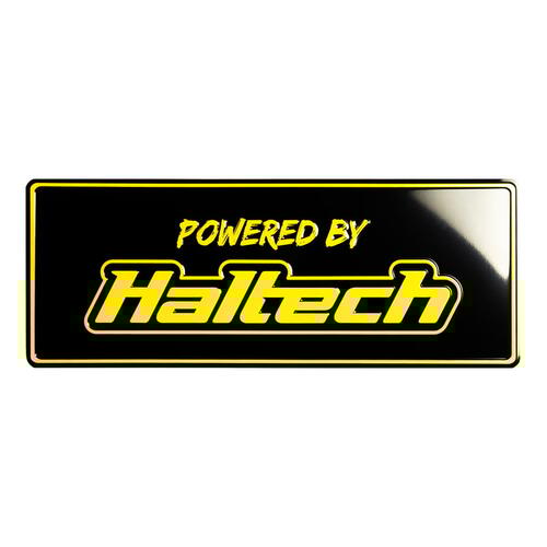 Haltech Merchandise, Powered By Haltech Vanity Plate Length: 380mm x 140mm