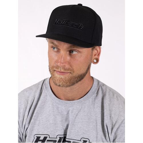 Haltech Merchandise, Snap Back Black on Black Size: One size fits all.