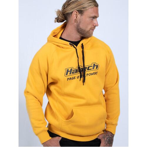Haltech Merchandise Classic Hoodie Yellow Size: Large