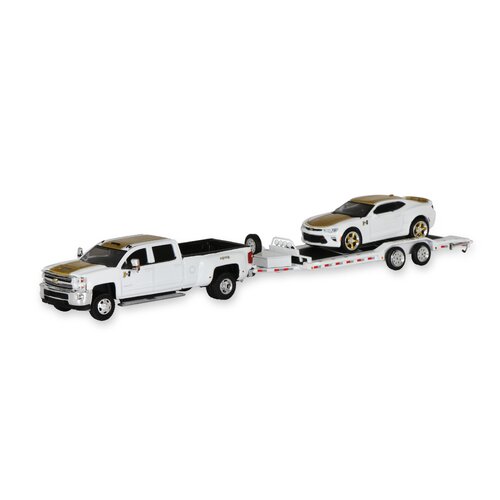 Hurst 2018 Chevrolet 3500 Dually w/ 2018 Chevrolet Camaro Ss w/ Hd Trailer