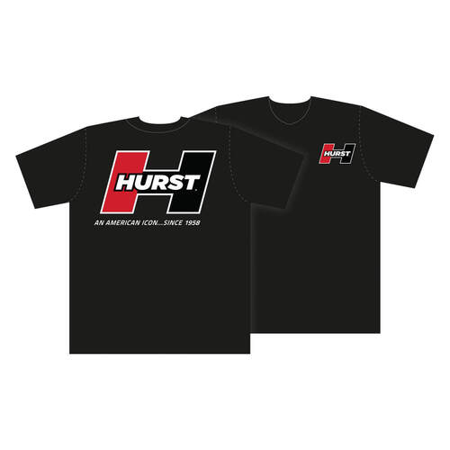 Hurst Logo T-Shirt, Black, Cotton, Men's