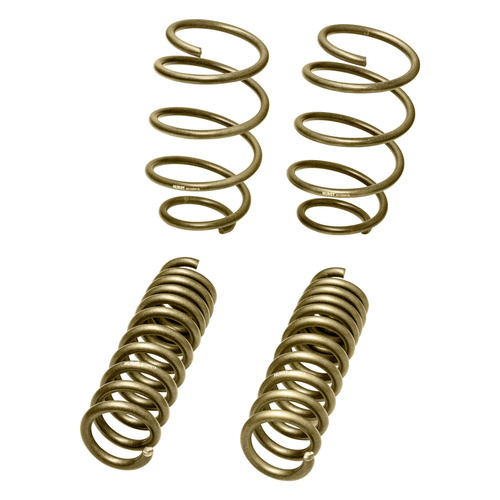 Hurst Coil Springs, Stage 1, Lowering, Front and Rear, Gold Powdercoated, For Chevrolet, Kit
