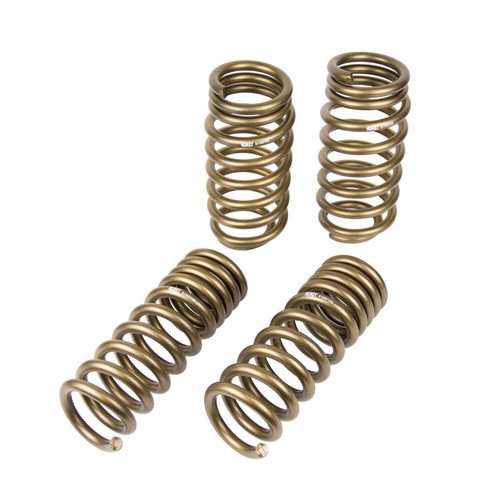 Hurst Coil Springs, Stage 1, Lowering, Front and Rear, Gold Powdercoated, For Dodge, Kit