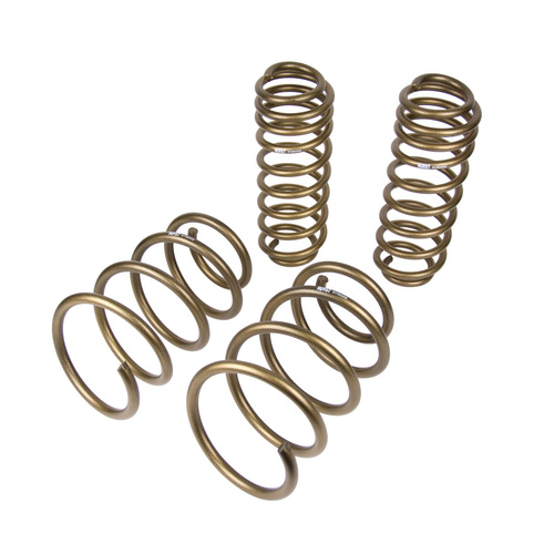 Hurst Coil Springs, Stage 1, Lowering, Front and Rear, Gold Powdercoated, For Ford, Kit