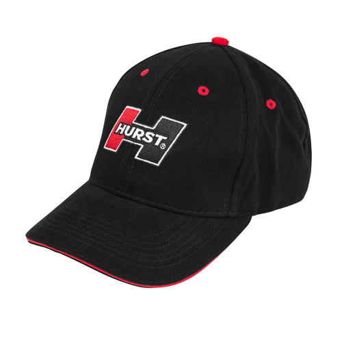 Hurst Hat, Logo, Cotton, Velcro, Adjustable, Black, One Size, Each