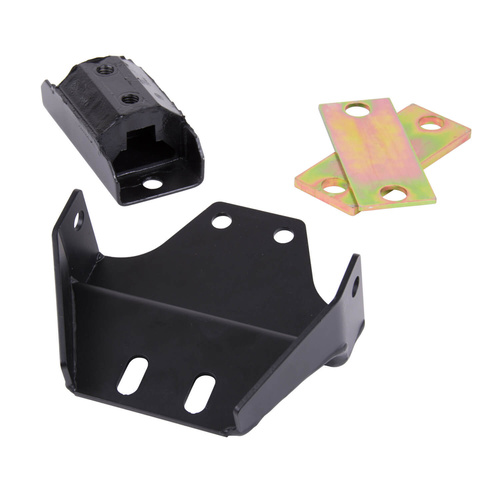 Hurst Transmission Crossmember, Steel, Black Powdercoated, Tremec TKO, For Chevrolet, RWD, Each