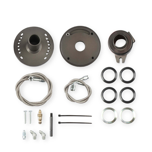 Hays Throwout Bearing, Hydraulic Release Bearing Conversion, Bearing Assembly, Braided Steel Hose, Shims, For Chevrolet, Kit