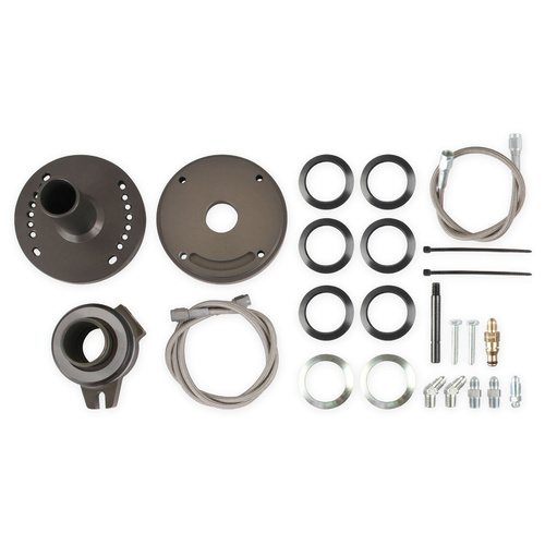 Hays Throwout Bearing, Hydraulic Release Bearing Conversion, Bearing Assembly, Braided Steel Hose, Shims, For Ford, Kit