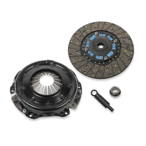 Hays Clutch Kit, Spring Hub, 10 Spline, 11 Disc Dia., 1-1/8 in. Input Shaft, 450 Horsepower, Organic, 1955-85 GM L6/V6/V8, Kit