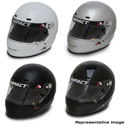 IMPACT Helmet, 1320 SNELL15 Large, Silver