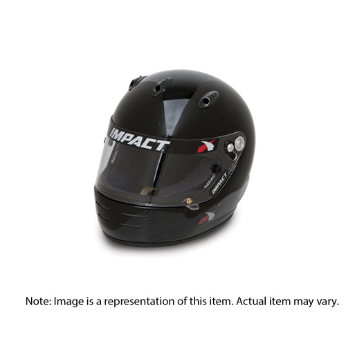 Impact Helmet Super Sport S/S Full Face Large Black Each