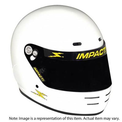 Impact Helmet Super Sport S/S Full Face Extra Large White Each