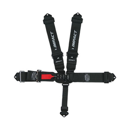 IMPACT Harness, 3in. L&L, Pull-Down, Right Lap, Indivudual, 5pt, SFI 16.1, Black, Set- OUT OF DATE