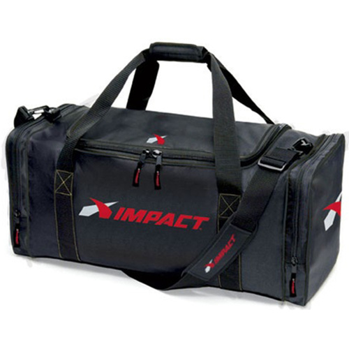 IMPACT Gear Bag, Impact X Logo, Black, Red, 3-Compartments, 27in. x 12in. x 11in., Each