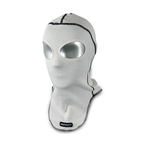 IMPACT Head Sock, White, Nomex, Two Eyehole Openings, 1 Layer, SFI 3.3/5 Safety Rating, Each