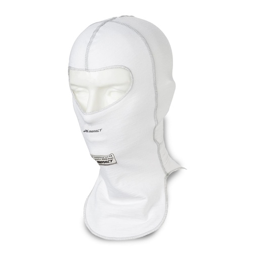 IMPACT Head Socks, Balaclava - ION Single Eye, White, SFI FIA, Each