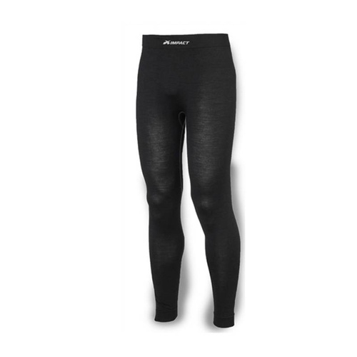 IMPACT Underwear Pants, ION, Fire-Retardant, Full Length, Nomex, Black, SFI 3.3, Men's X-Small/Small, Each