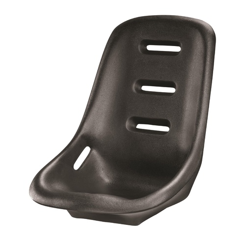 JAZ Seat, Pro Stock, Polyethylene, Black, Lowback, 20 Degree Layback, 20.5 in. Width, Each