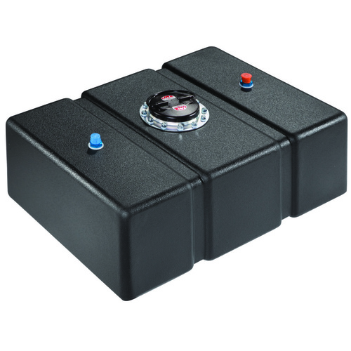 JAZ Fuel Cell, Circle Track, 16 Gal., 25 in. Length, 17 in. Width, 10 in. Depth, Black, Each