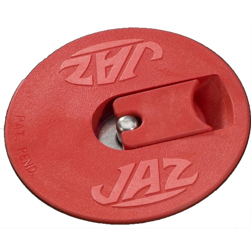 JAZ Fuel Cell Cap, Plastic, Red, Flush Mount Style, Each