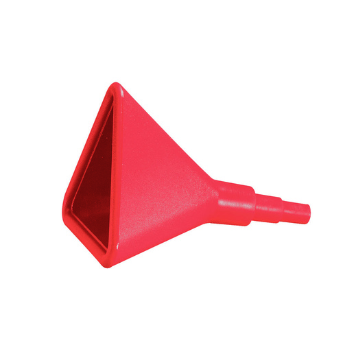 JAZ Funnel, Triangular, Plastic, Red, 22 in. Length, Each
