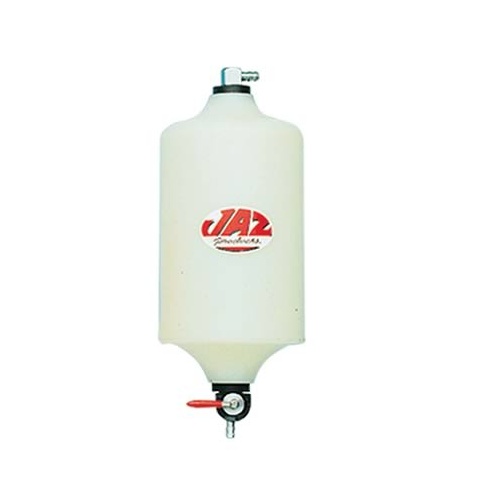 JAZ Overflow Tank, 1 qt., Round, Polyethylene, Natural, 1/4 in. Hose Barb Inlet, Universal, Each