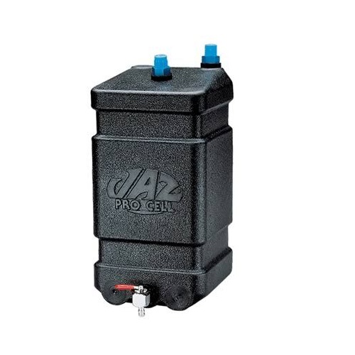 JAZ Overflow Tank 1 Gallon Rectangular Polyethylene Black -6 AN Inlet Universal Each