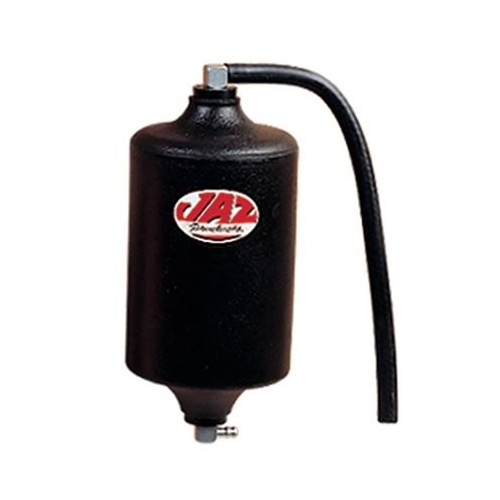 JAZ Overflow Tank, 1 qt., Round, Polyethylene, Black, 1/4 in. Hose Barb Inlet, Universal, Each