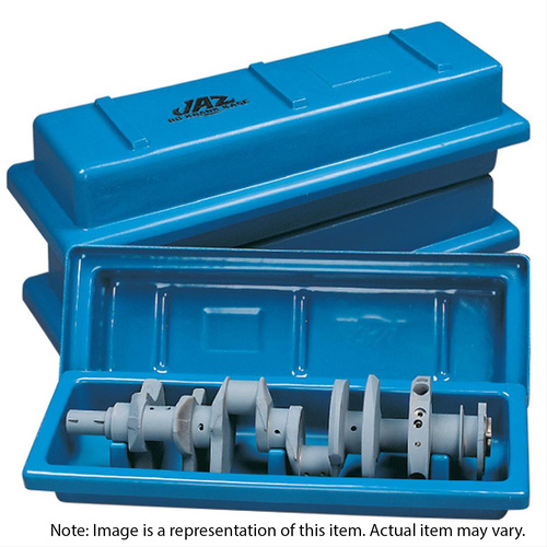 JAZ Storage Case Krank Kase Plastic Blue Designed To Hold For Chevrolet Small Block Crankshaft Each