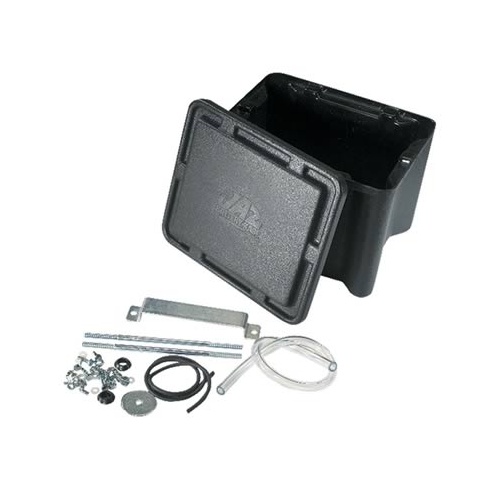 JAZ Battery Box, Plastic, Black, Sealed, 13.000 in. Length, 10.500 in. Width, 9.500 in. Height, Each