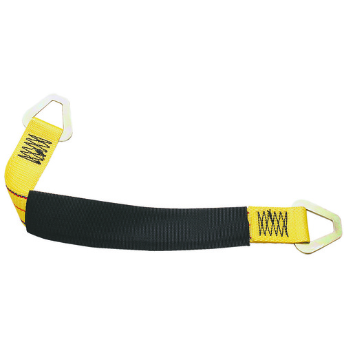 JAZ Axle Strap w/ Sleeve, Flat D-ring Attachment Type, Yellow, 2.0 in. Width, 2 ft. Length, 3, 333 lbs. Rating, Each