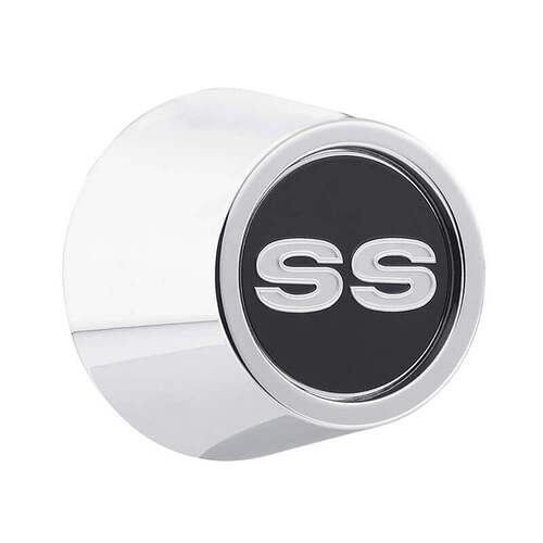 Legendary Wheel Center Cap, SS, Chrome, Aluminium, Black, Each