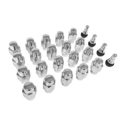 Legendary Wheel Lug Nuts, Chrome, Steel, 13/16 Inch Hex, 1/2-20 Thread, Set of 20