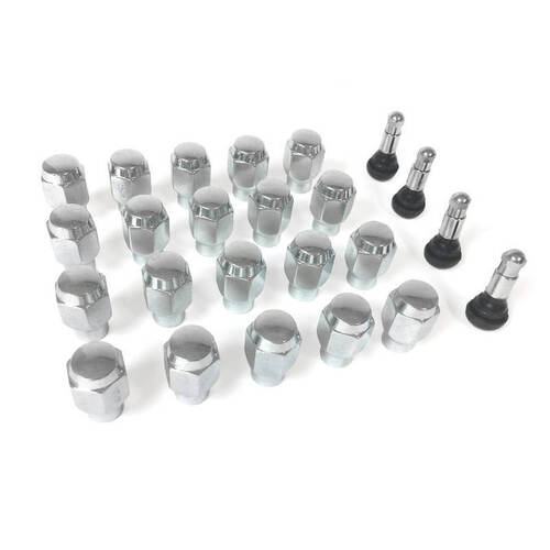 Legendary Wheel Lug Nuts, Chrome, Steel, 13/16 Inch Hex, 7/16-20 Thread, Set of 20