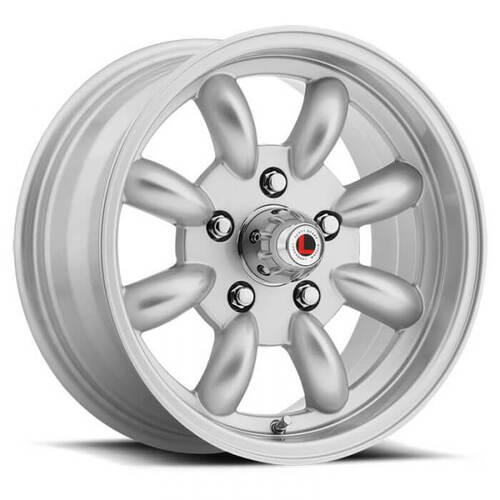 Legendary Wheel Wheel, LW80 Series, T/A Style, Cast Aluminium, 15 in. Dia., 7 in. Width, 7 mm Offset, 5x4.5 in. Bolt Pattern, Silver, Each