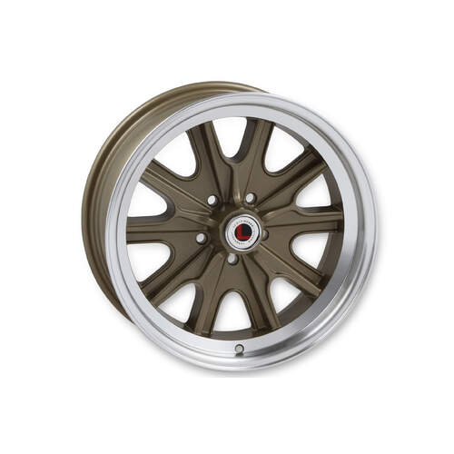 Legendary Wheel Wheel, LW90 Series, HB44, Cast Aluminium, 15 in. Dia., 7 in. Width, 6.95 mm Offset, 4x4.5 in. Bolt Pattern, Gold Haze, Each