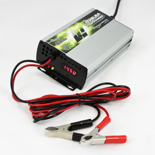 Lithium Pros Battery Racing, Charger, Li-Ion IntelliCharger, 12.8V/17A FOR 12VOLT 110 OR 240AC