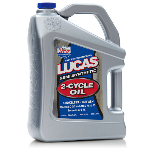 LUCAS Semi-Synthetic 2-Cycle Oil, 5 Gallon (18.93 litre) Pail, Each