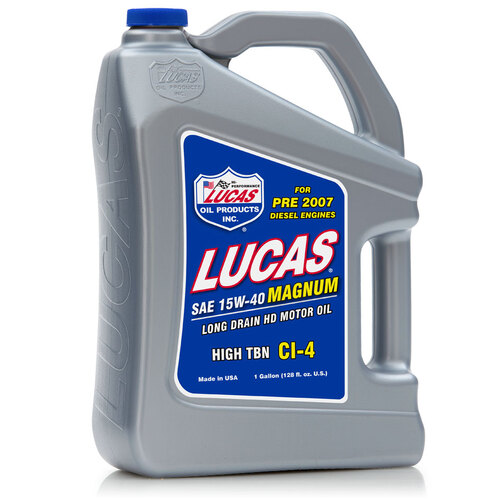 LUCAS SAE 15W-40 CI-4 Magnum Motor Oil, 5 Gallon (18.93 litre) Pail, Each