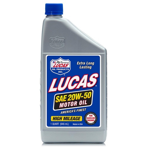 LUCAS SAE 20W-50 Plus API SN Plus Motor Oil, 9.463L