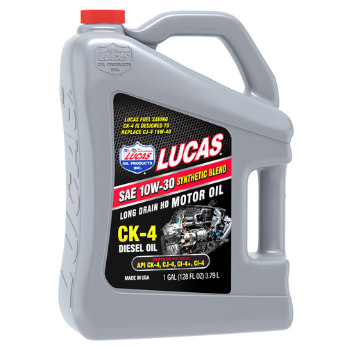 LUCAS Synthetic Blend SAE 10W-30 CK-4 Truck Oil, 5 Gallon (18.93 litre) Pail, Each