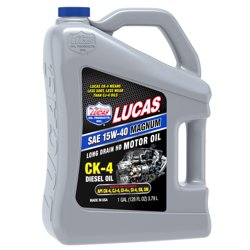 LUCAS SAE 15W-40 CK-4 Truck Oil, 5 Gallon (18.93 litre) Pail, Each