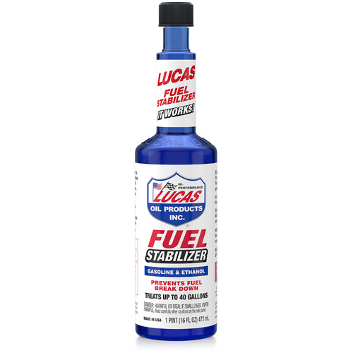 LUCAS Fuel Stabilizer, 16 Ounce (480 ml), Each