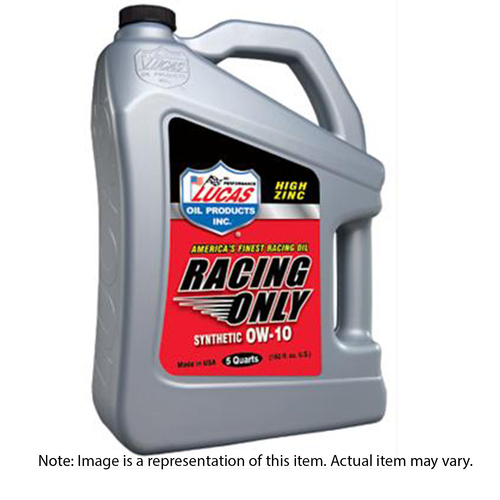 LUCAS Motor Oil, Race Only, Synthetic, 0W10, 4.73L