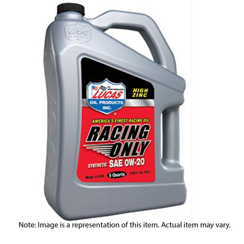 LUCAS Synthetic SAE 0W-20 Racing Only Motor Oil, 946mL