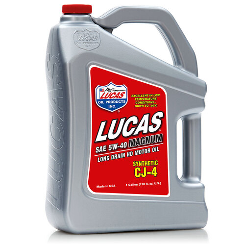 LUCAS Synthetic SAE 5W-40 CJ-4, 5 Gallon (18.93 litre) Pail, Each