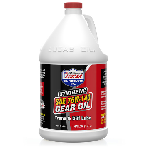 LUCAS Synthetic SAE 75W-140 Trans & Diff Lube, 1 Gallon (3.79 litre) Tote, Each