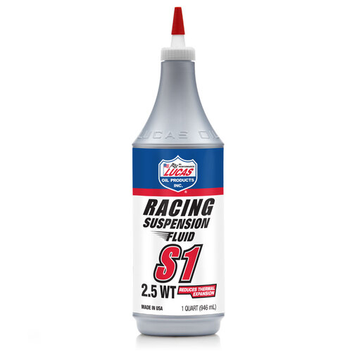 LUCAS Synthetic S1 Racing Suspension Fluid 2.5 wt, 1 Quart (950 ml), Each