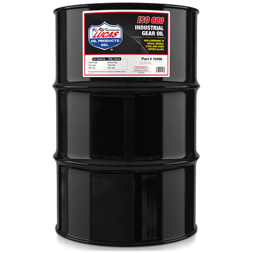LUCAS Industrial Gear Oil ISO 680, 55 Gallon (208.2 litre) Drum, Each